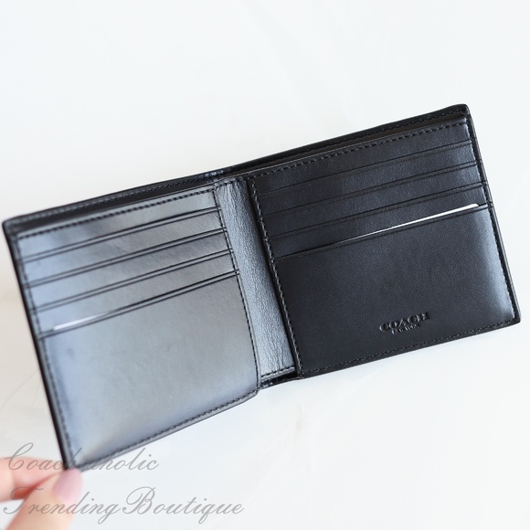 NWT Coach F75083 Men's Double Billfold Wallet - Picture 4 of 6